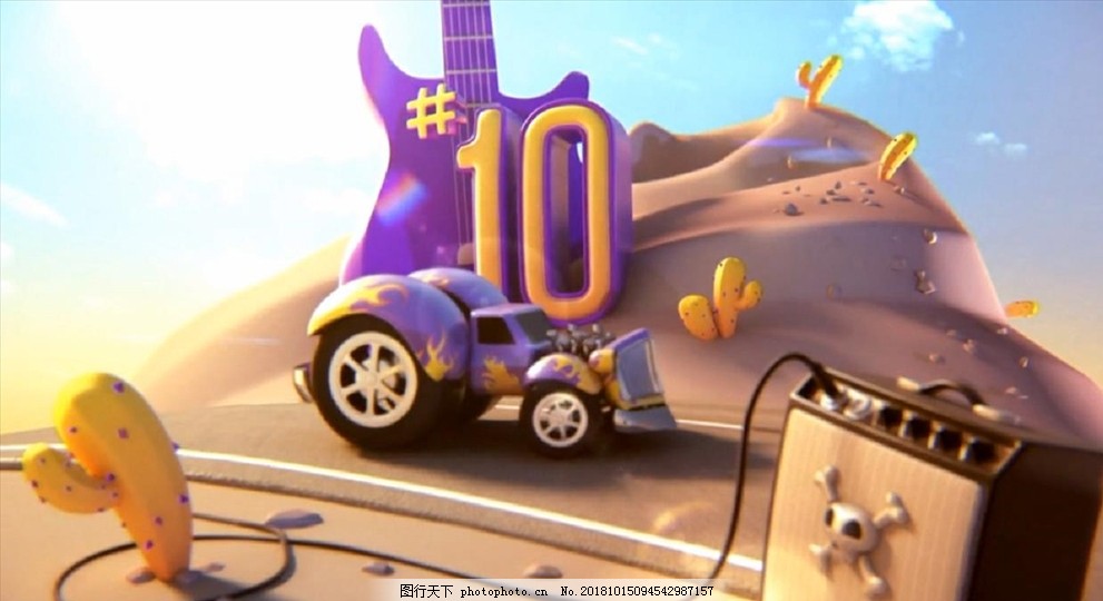 AE倒计时背景模版素材图片