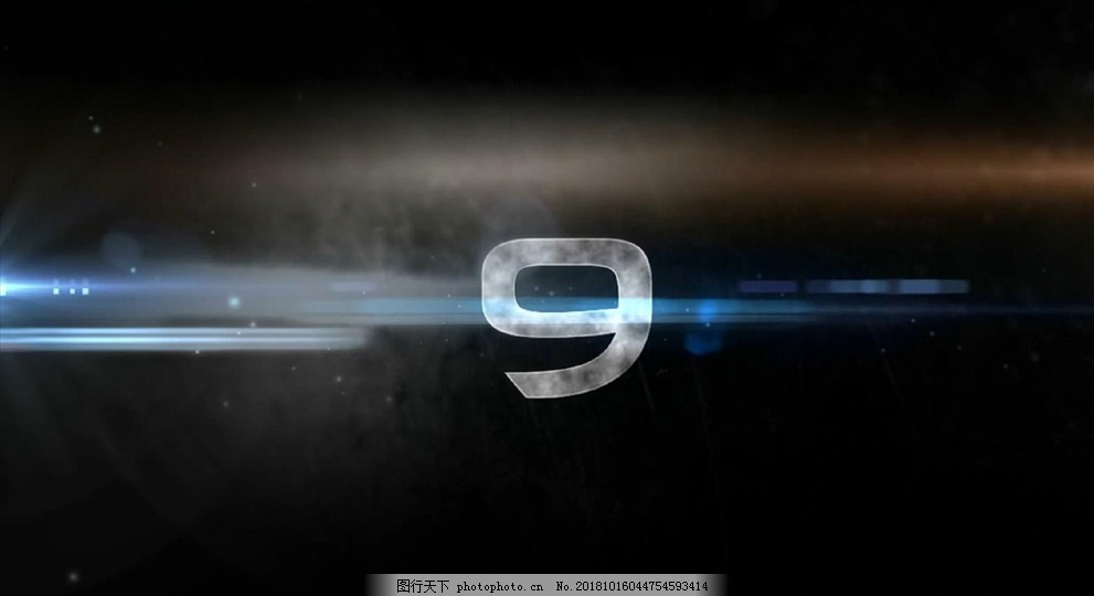 AE倒计时背景模版素材图片