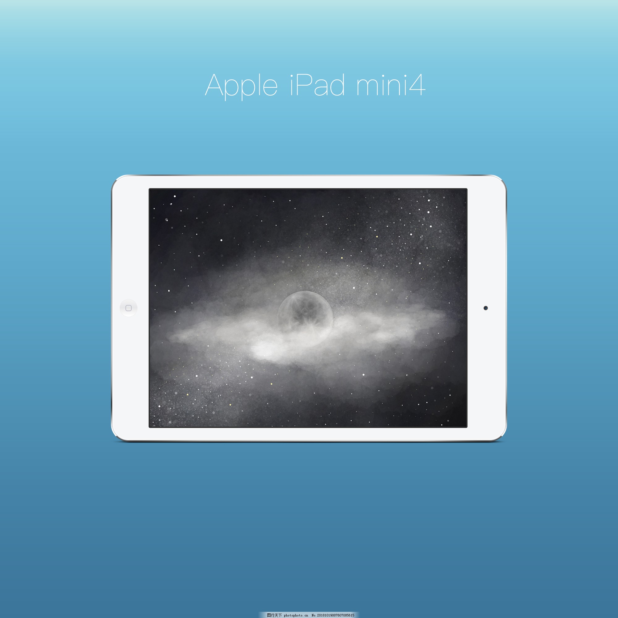 新版全面屏ipad平板电脑模型素材样机