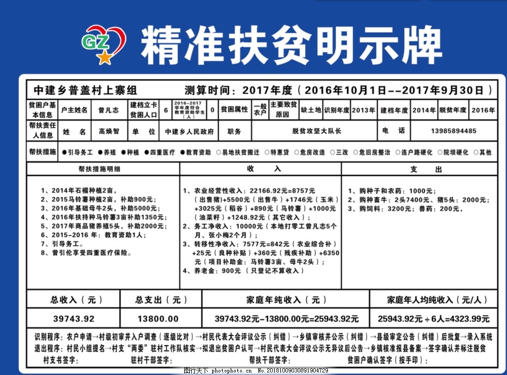 精准扶贫明示牌精准扶贫图片 室外广告 广告设计 图行天下素材网