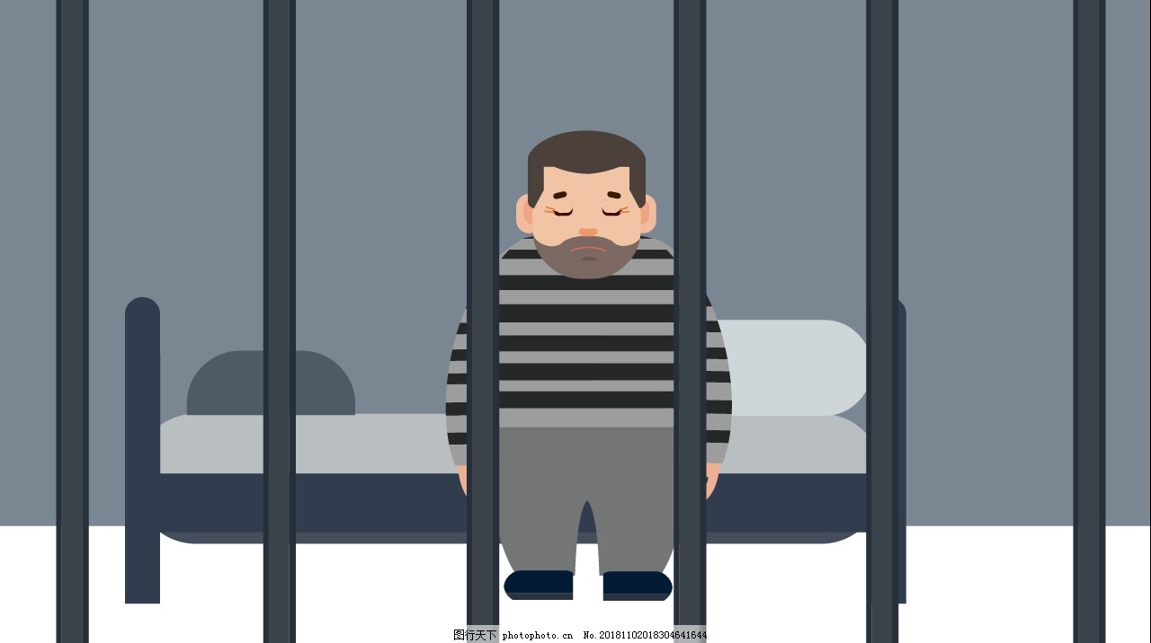 MG室内场景监狱原创素材图片_动漫卡通_插画绘画-图行天下素材网