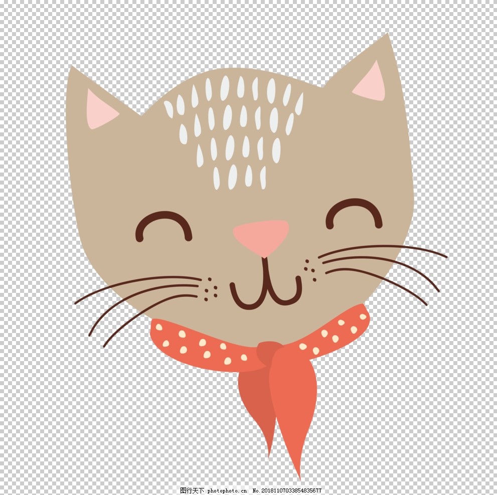 卡通猫咪图片,透明底猫咪,猫咪免扣图,PNG图,设计,其他,图片素材