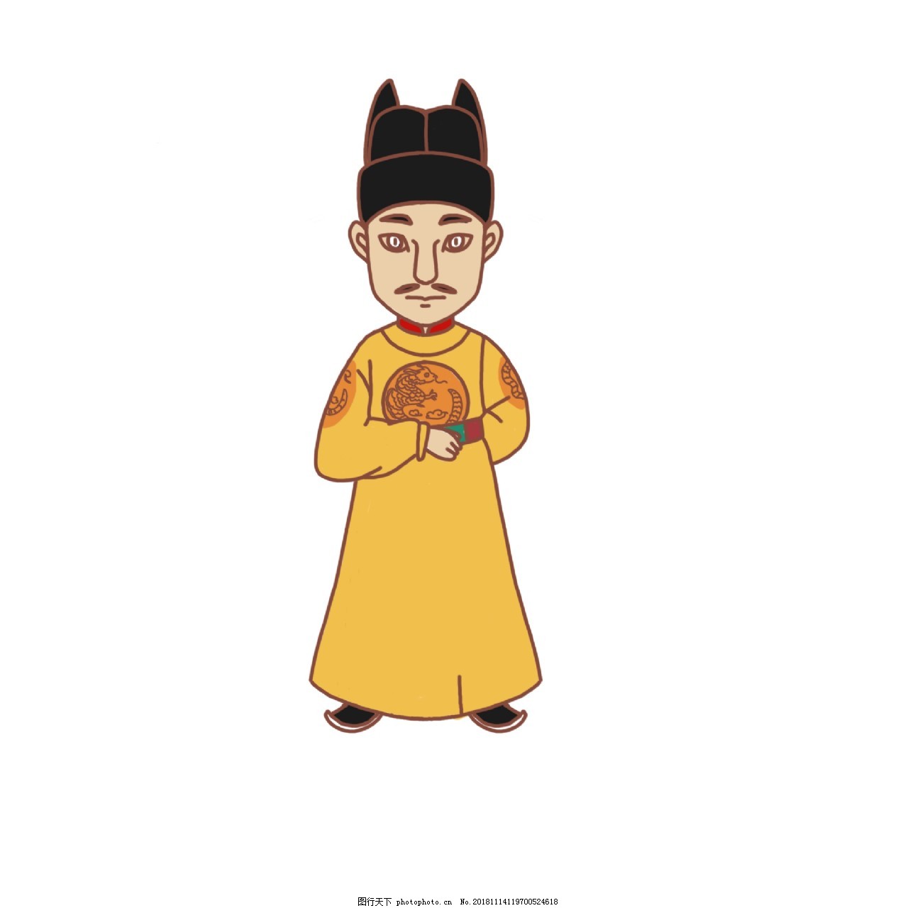 弘治皇帝卡通形象|插画|创作习作|章无序 - 原创作品 - 站酷 (ZCOOL)