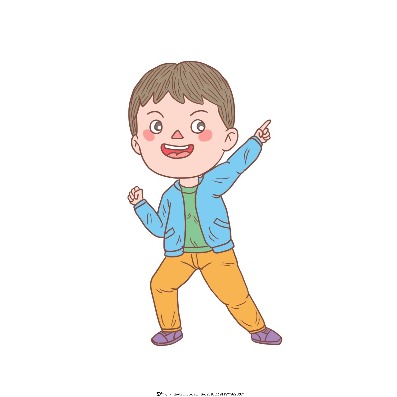 小男孩|插画|儿童插画|jerrj叶子 - 原创作品 - 站酷 (ZCOOL)