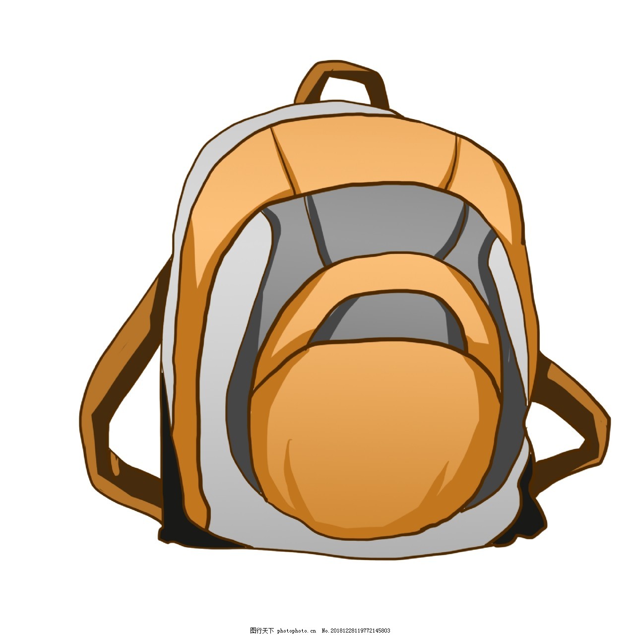 Premium Vector School Bag Vector Color Hand-drawn Cartoon Back To ...