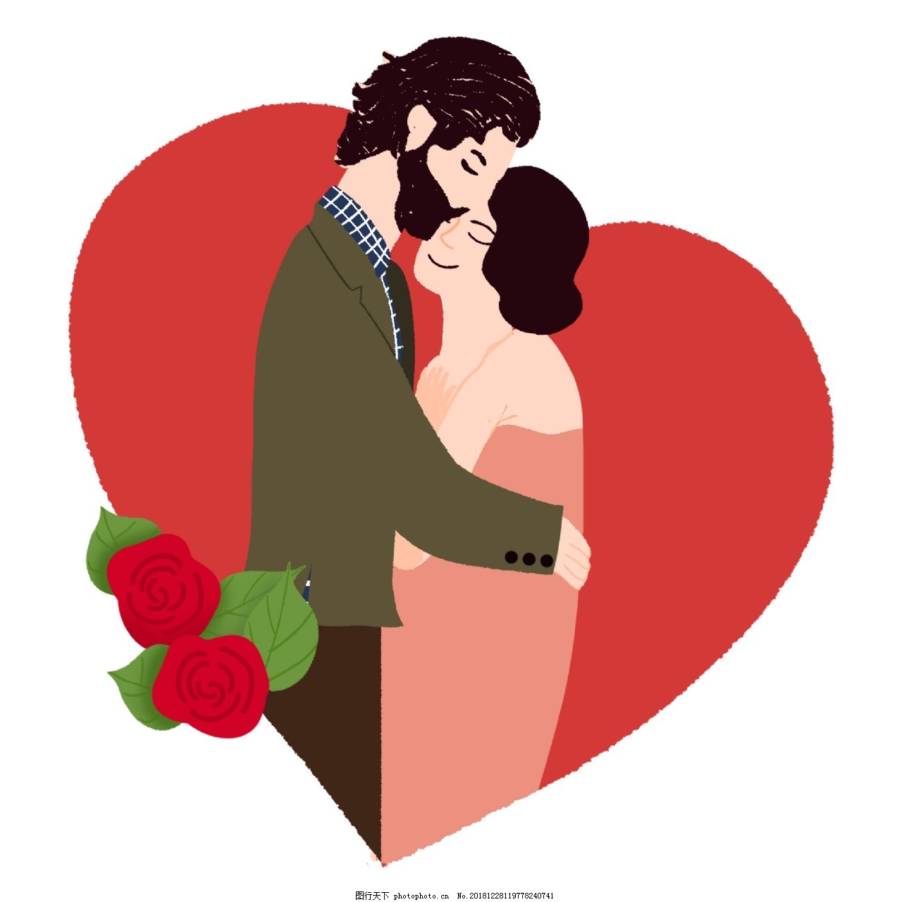 情人节拥抱的情侣图片素材-编号31310001-图行天下